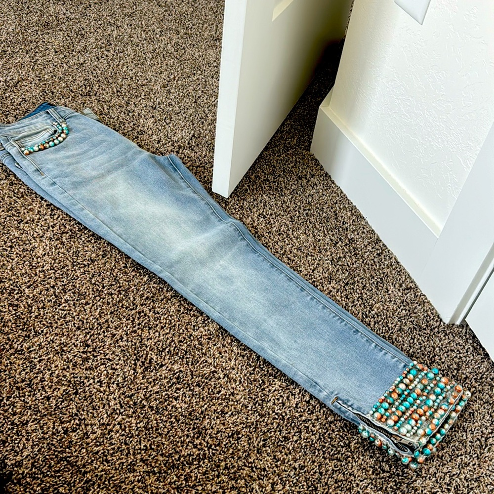 Boston Proper size 2 pearl jeans with tag. NWT.